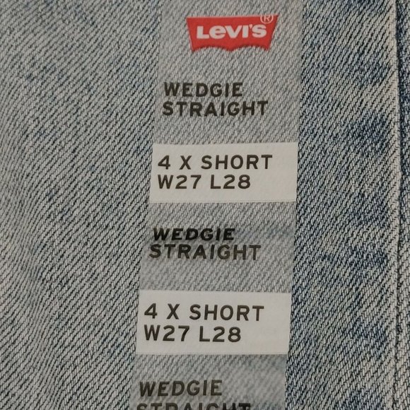Levi's High Rise Wedgie Straight Jeans Women's Size 27 - Picture 10 of 14